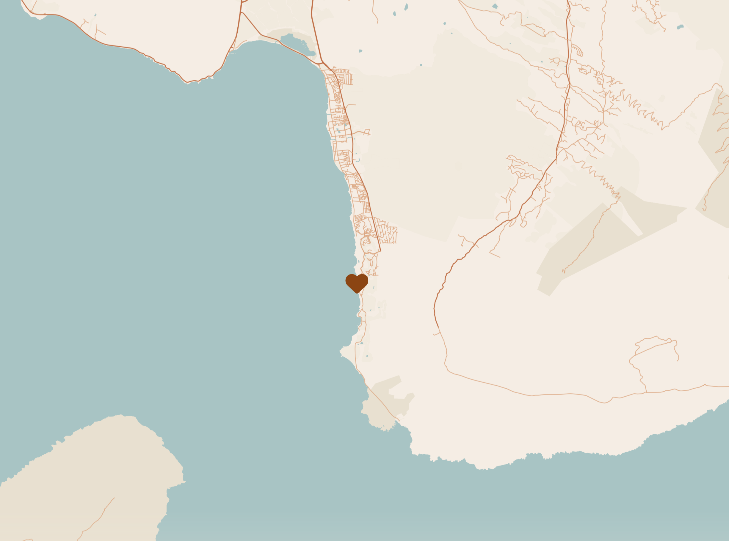 Map of Palauea Beach, Wailea, Maui